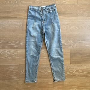 Main Label Zipper Pull Jeans Small NWOT